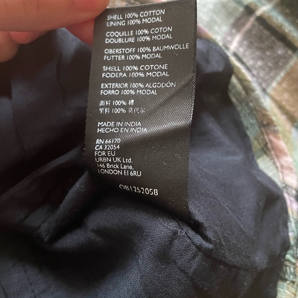 NWT - Free People Women's Teagan Plaid Puff Sleeve - xs - Picture 10 of 11